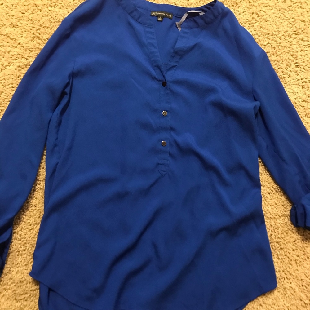 Adrianna Papell Blue Blouse